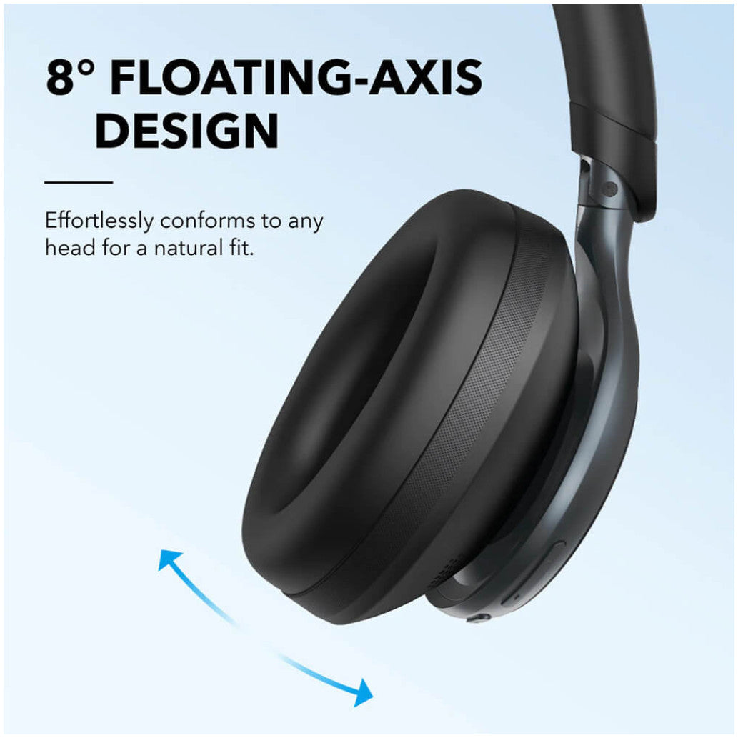 Slušalke brezžične Anker naglavne BT/1x3,5mm Soundcore Space One črna ANC (A3035G11)