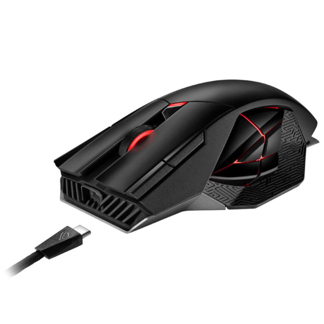Gaming miška brezžična Asus ROG Spatha X M, črna (90MP0220-BMUA00)