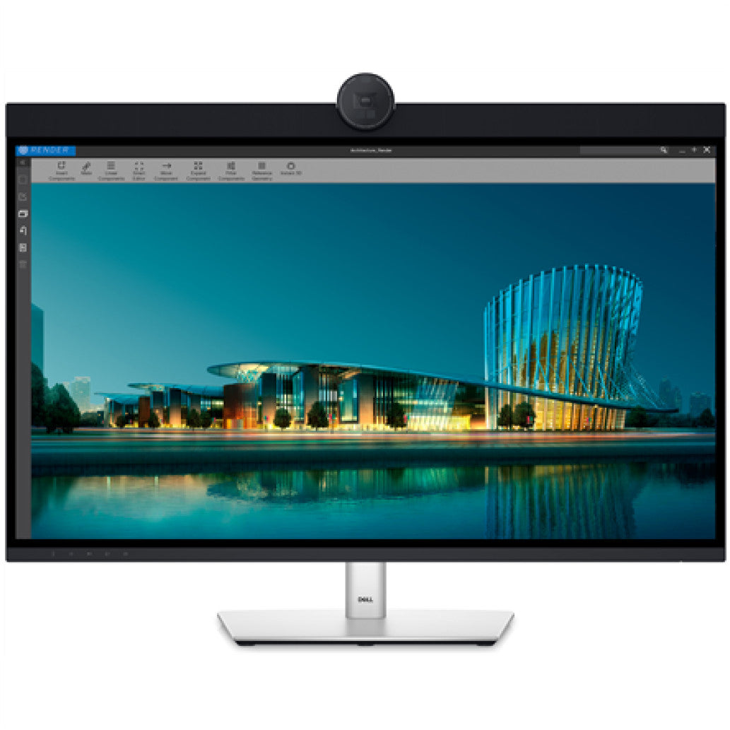 Monitor Dell 80 cm (31,5") U3224KBA 3840x2160 IPS 5ms HDMI Mini-DP Thunderbolt4 USB-C 140W Thunderbolt4-Out USB-C-Out USB-C-Out Pivot Kamera 4K Zvočniki 2x14W  3H DCI-P3-99.3% RJ45 KVM HDR600 UltraSha