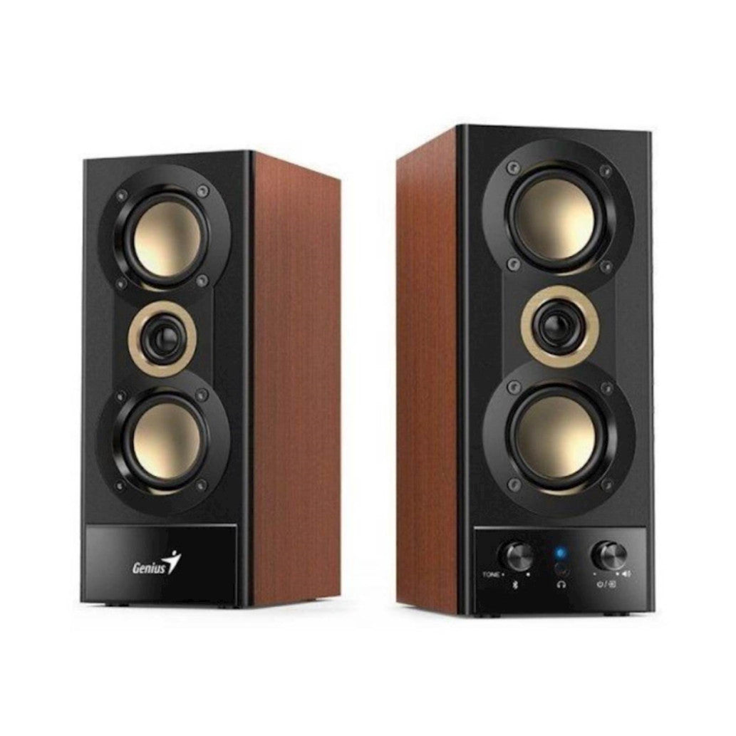Zvočniki Genius SP-HF800BT 20W 2.0 (črna-rjava)