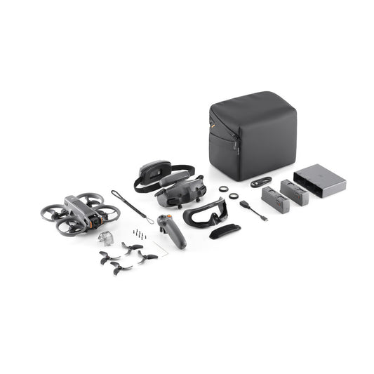 Dron DJI Avata 2 Fly MoreCombo  3 baterije  4 rotorji (kvadrokopter) 12MP 3840x2880 pixels, 27 m/s, 2150mAh črn