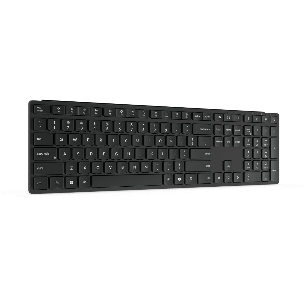Tipkovnica brezžična + Bluetooth Lenovo Multi-mode PRO 6000 SLO | Slovenski nabor znakov črna (4Y41S04698)