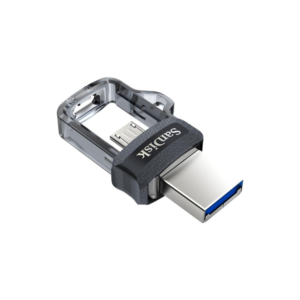 Spominski ključek 32GB USB-micro/A Sandisk Ultra Dual 150MB/s plastičen drsni micro črn OnTheGo združljiv (SDDD3-032G-G46)
