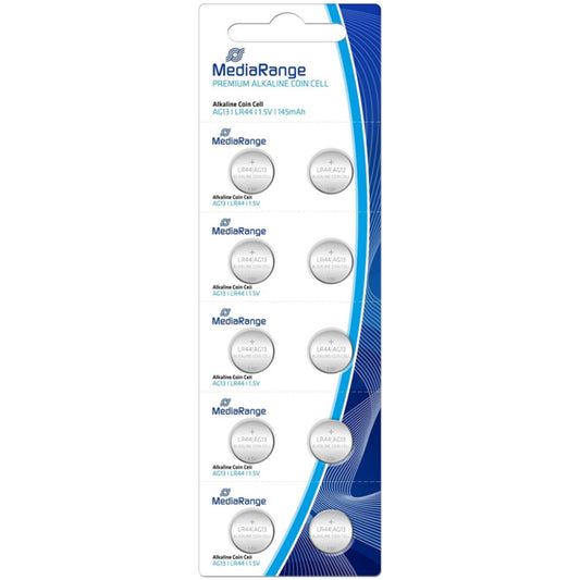 Baterijski vložek MediaRange MRBAT113 1,5V/LR44 10 kos Premium Alkalne (116195)