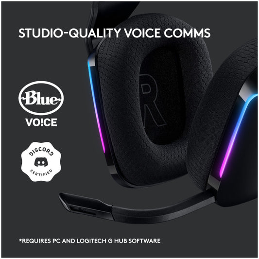 Slušalke gaming Logitech brezžične G733 Lightspeed 2,4Hz - črne (981-000864)