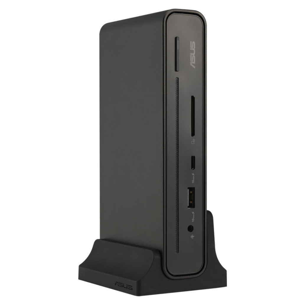 Priklopna postaja USB-C => Asus DC301 1xHDMI 2xDisplayPort 3xUSB3.2 USB-C 90W 1xLAN čitalec kartic SD/microSD 1x3,5mm ()