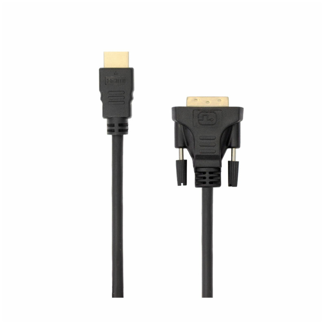 Kabel HDMI(m)=>DVI Digital(24+1)(m) 2,00m pozlačeni kontakti in feritno jedro SBOX  (HDMI-DVI-2)