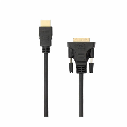 Kabel HDMI(m)=>DVI Digital(24+1)(m) 2,00m pozlačeni kontakti in feritno jedro SBOX  (HDMI-DVI-2)
