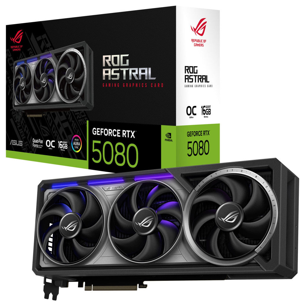 Grafična kartica nVidia RTX5080 Asus ROG Astral OC Edition - 16GB GDDR7 (GCAS-645)