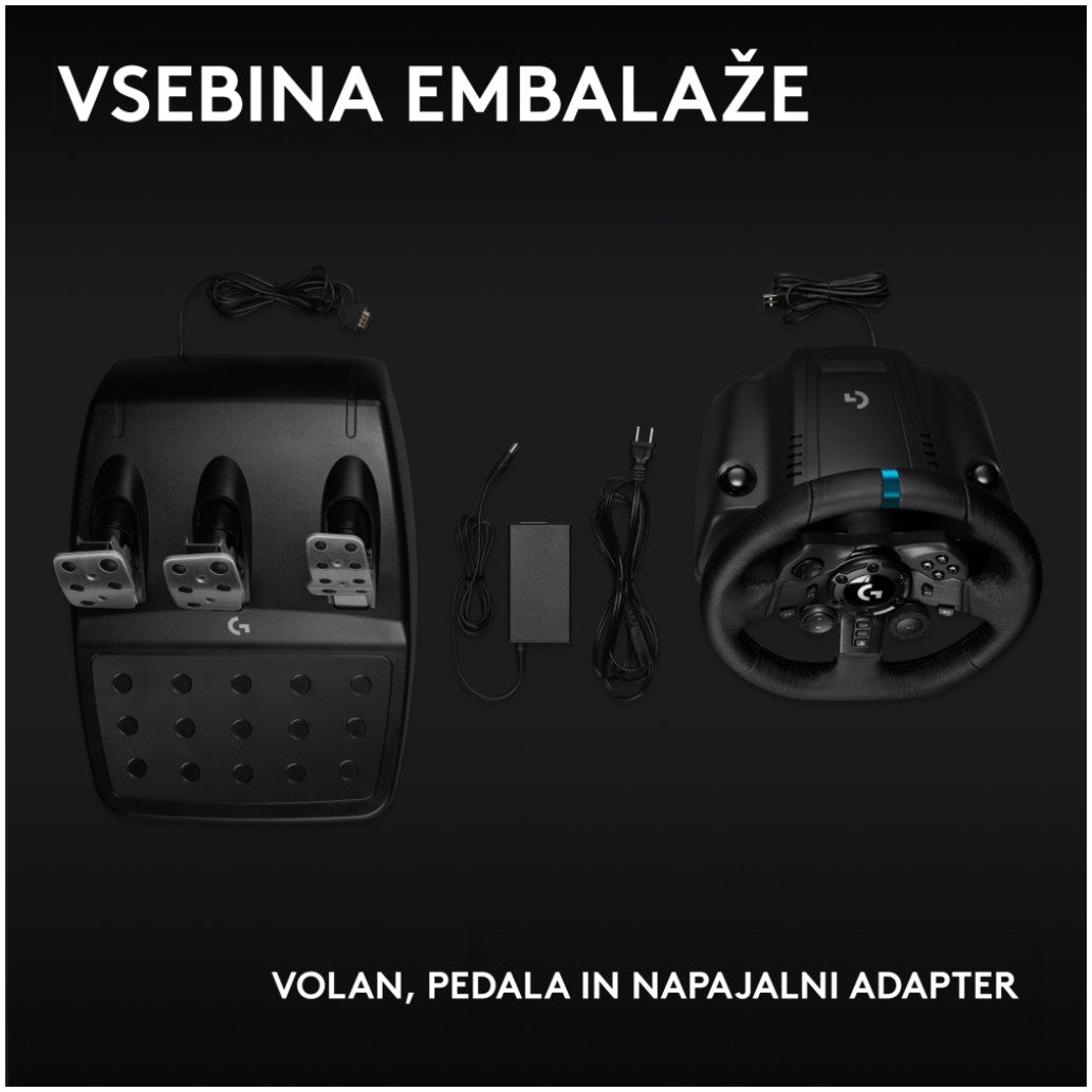 Volan Logitech G923 USB za Xbox X/S, Xbox One in PC (941-000158)