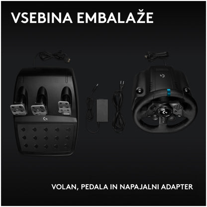 Volan Logitech G923 USB za Xbox X/S, Xbox One in PC (941-000158)