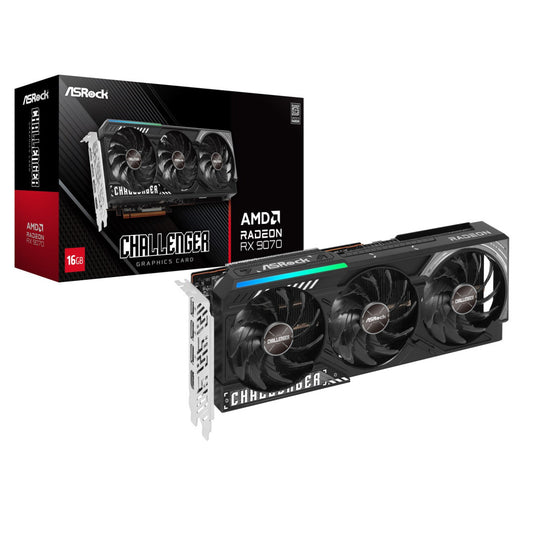 Grafična kartica AMD RX 9070 Asrock Challenger - 16GB GDDR6  | 1xHDMI 2.1b 3xDisplayport 2.1a (90-GA5NZZ-00UANF)