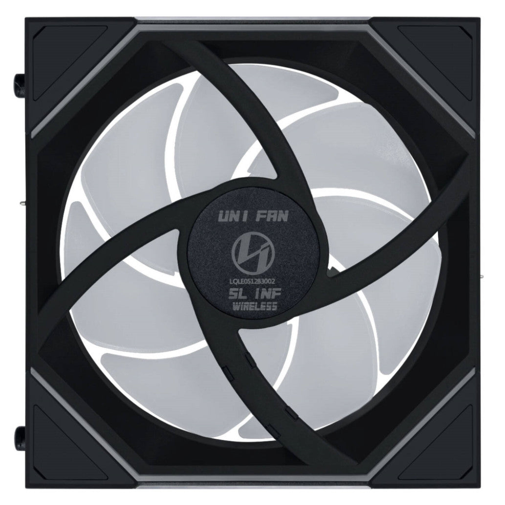 Ventilator Lian-Li UNI FAN SL-INF Wireless Reverse blade 120mm črna ARGB (3 pack + kontroler)