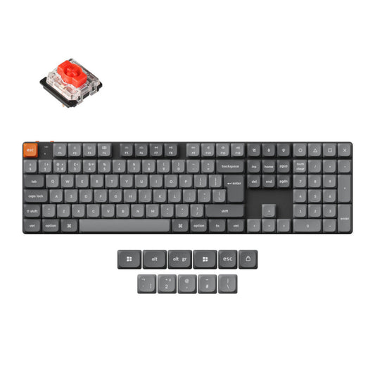 Mehanska Tipkovnica brezžična Keychron K5 Max QMK/VIA UK | črna RGB (Red switch) (K5M-H1-UK)
