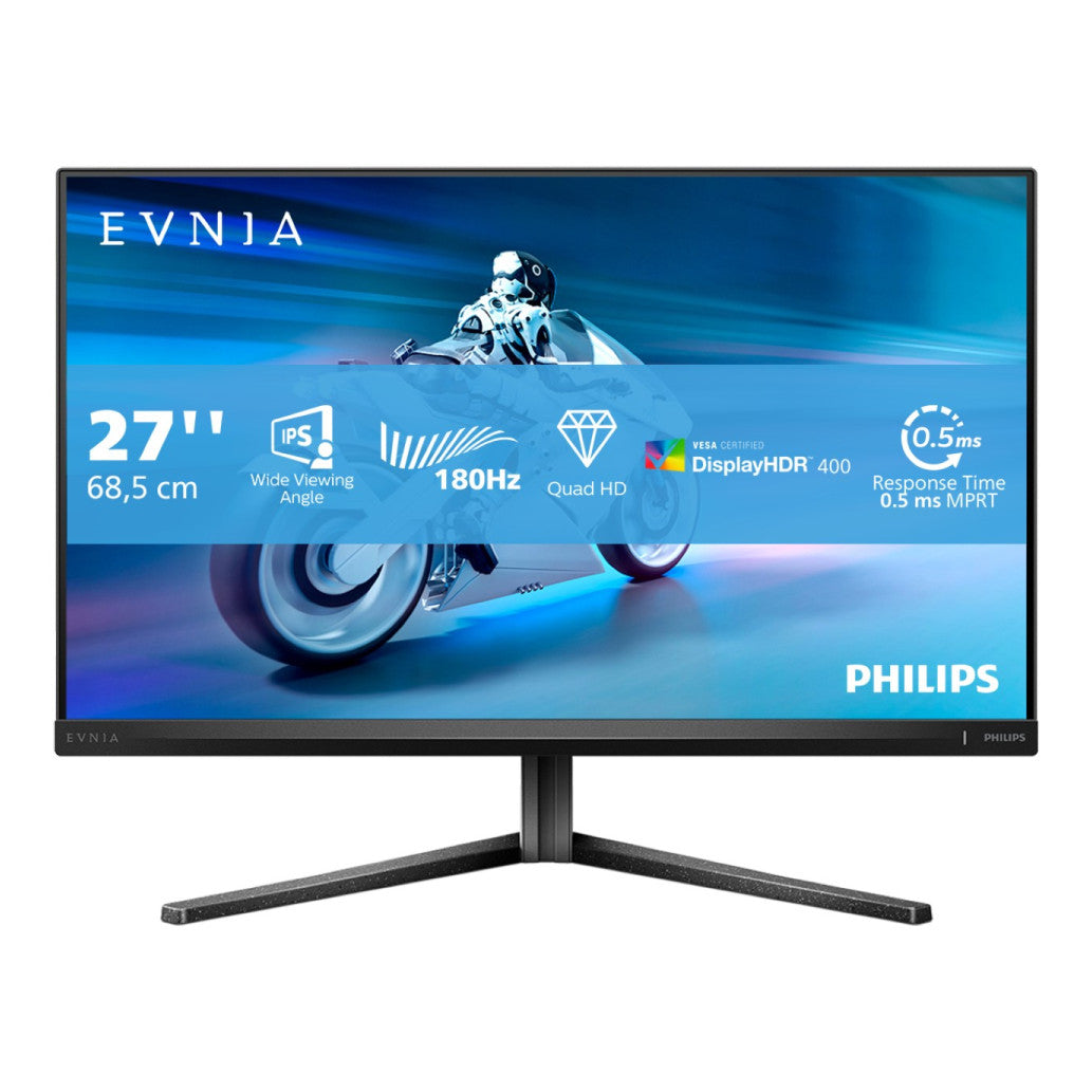 Monitor Philips 68,6 cm (27,0") 27M2N5500/00 2560x1440 Gaming 180Hz IPS 0,5ms 2xHDMI DisplayPort Pivot  3H DCI-P3-93% FreeSync G-Sync Compatible HDR400 Evnia5000