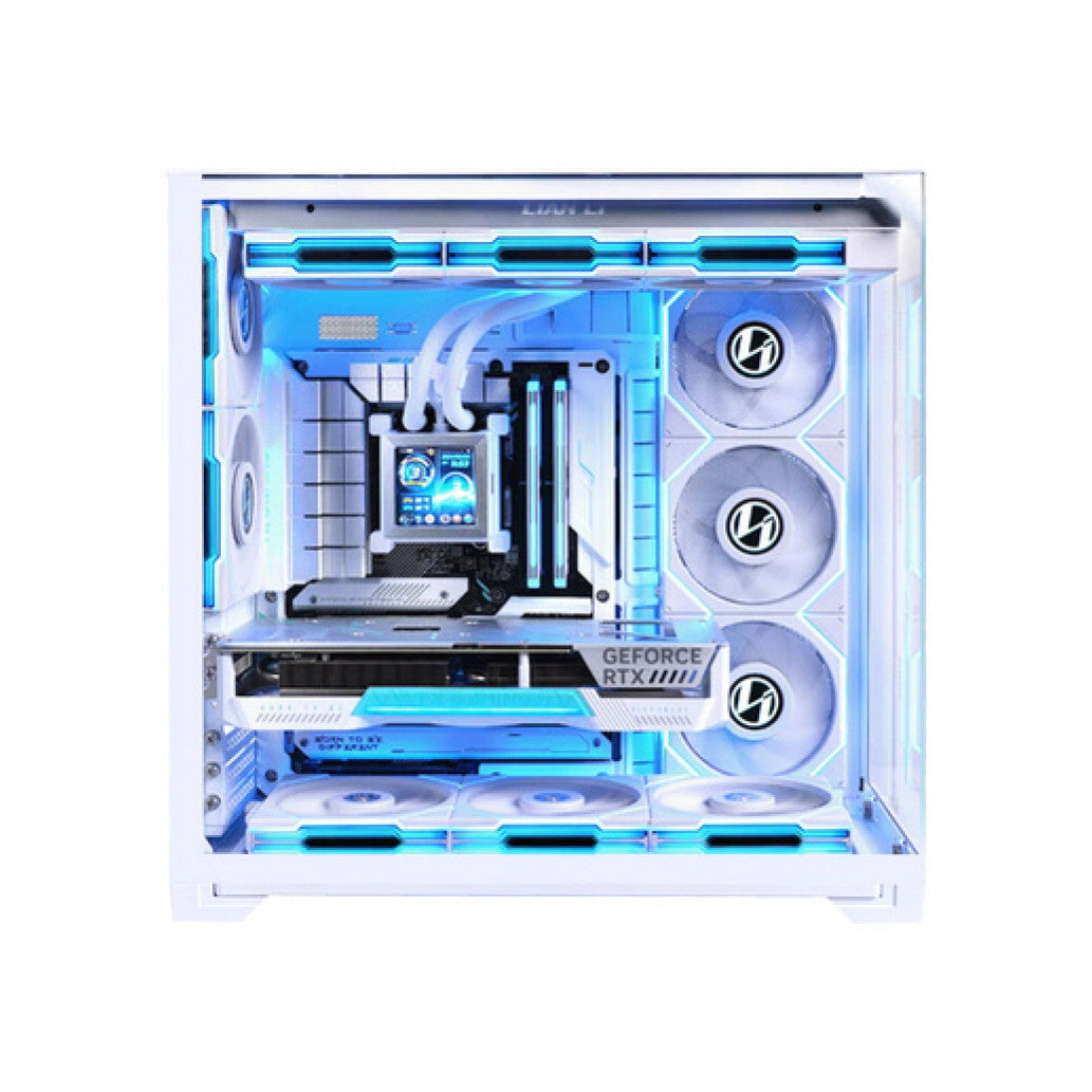 Ohišje Lian-Li O11 Vision Compact ATX - bela