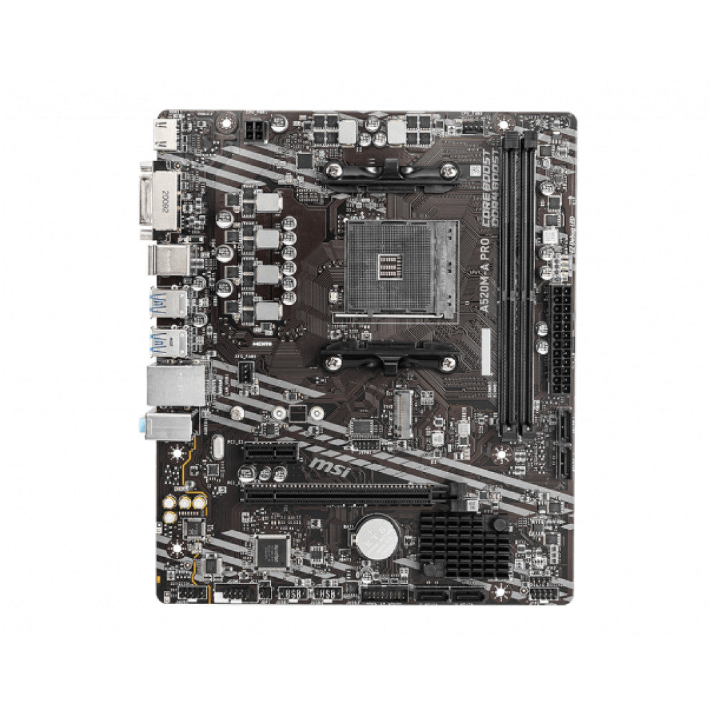 Osnovna plošča AM4 MSI A520M-A PRO DVI-D HDMI M.2 (7C96-001R)