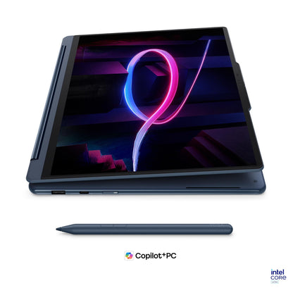 Prenosnik Lenovo 35,5 cm (14,0") Yoga 9 2-in-1 2880x1800 OLED na dotik 500nit 120Hz Ultra 7-355/32GB/SSD1TB/BL/AI Chip: 49 TOPs/ALU/Intel Graphics/Win11Pro (83SE001GSC)