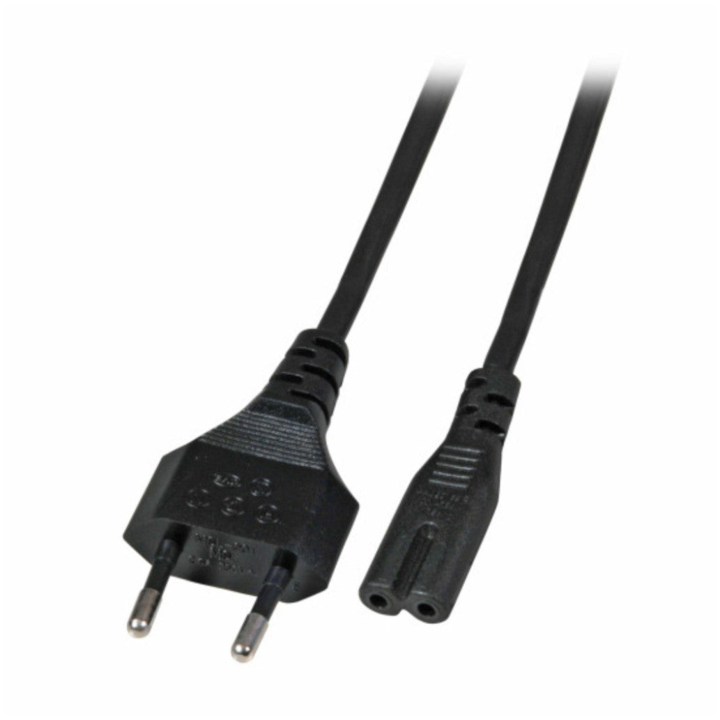 KABEL NAPAJALNI 220V EFB C7 3,00m bipolar - črni (EK502.3V2)