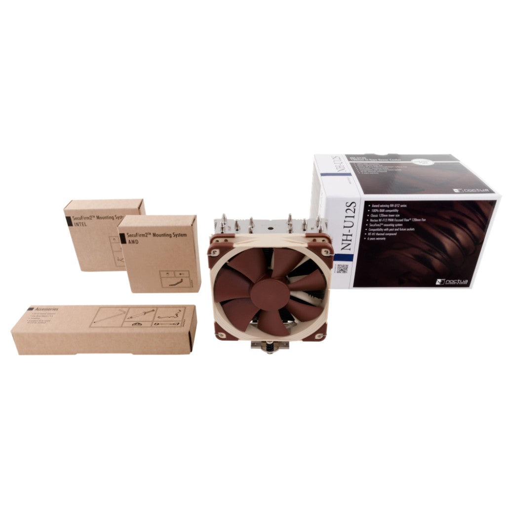 Zračni hladilnik Noctua NH-U12S SE-AM4 - 22,4 dB 158mm rjava (NH-U12S SE-AM4)