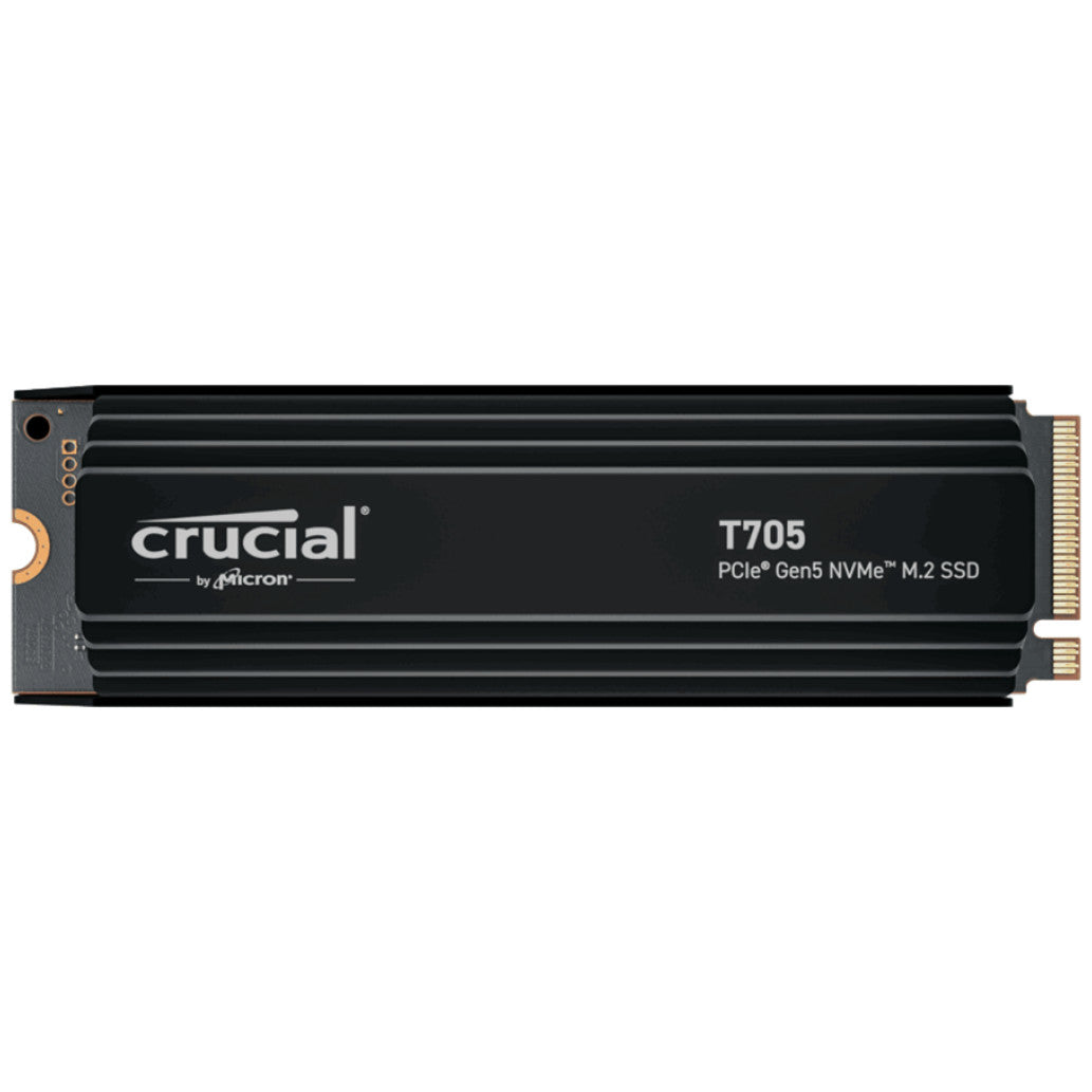 Disk SSD M.2 NVMe PCIe 5.0 1TB Crucial T705 2280 13600/10200MB/s s hladilnikom (CT1000T705SSD5)