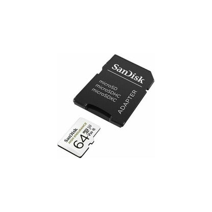 Spominska kartica microSDXC 64GB Sandisk High Endurance 100MB/s/40MB/s U3 V30 UHS-I +adapter (SDSQQNR-064G-GN6IA)