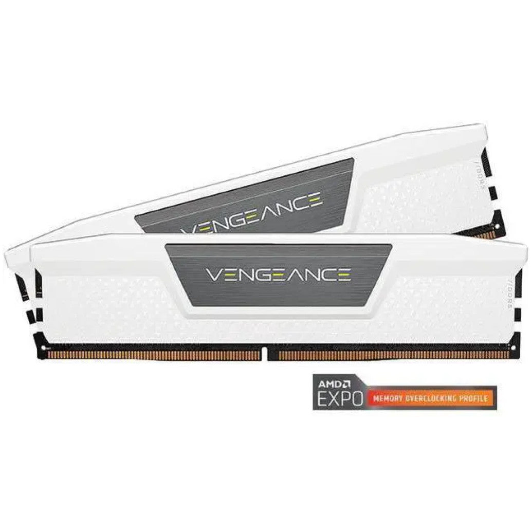 DDR5 32GB 6000MHz CL32 KIT (2x16GB) Corsair Vengeance EXPO 1,4V bela (CMK32GX5M2B6000Z30W)