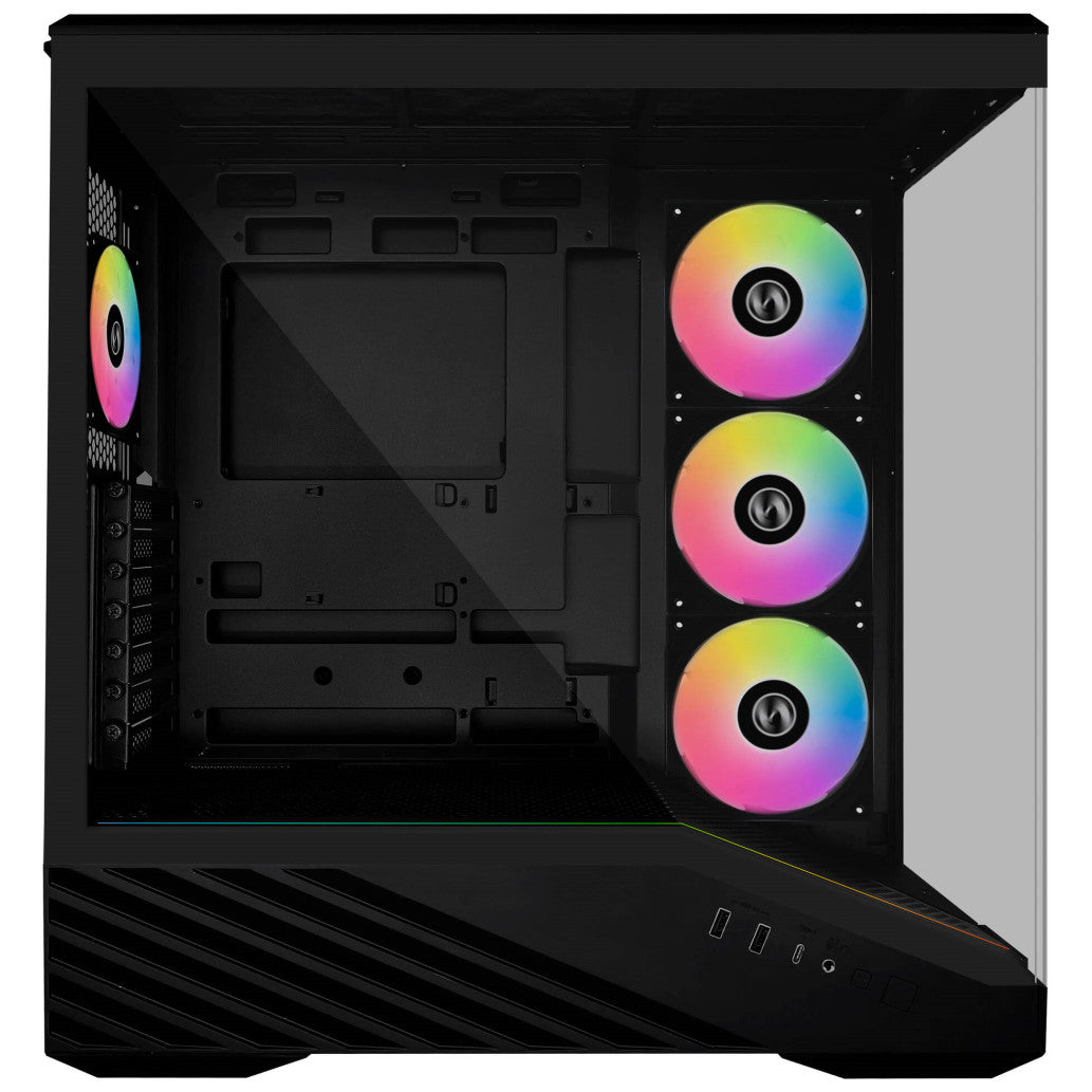Ohišje Lian-Li Vector V100 MidiATX - črna RGB