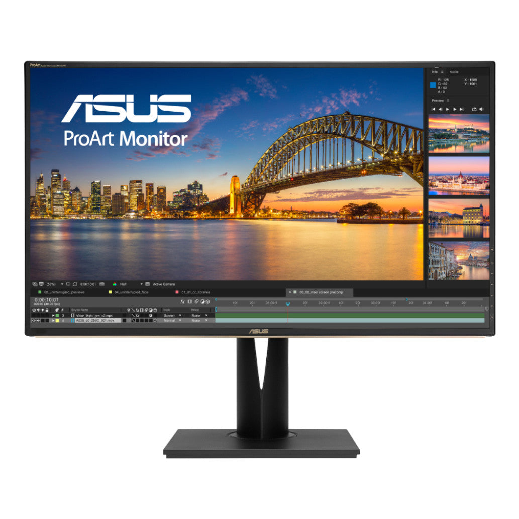 Monitor Asus 81,3 cm (32,0") PA329C 3840x2160 Profesionalna IPS 5ms 3xHDMI DisplayPort USB-C 60W 5xUSB3.0 Pivot Zvočniki  6H sRGB100% HDR600 ProArt HW Kalibracija
