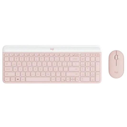 Tipkovnica in miš Logitech brezžična MK470 Combo SLO roza (920-011322)