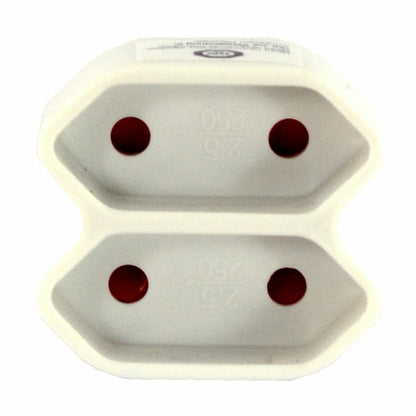 Razdelilec Bachmann 2x220V stikalo - bel (921.271)
