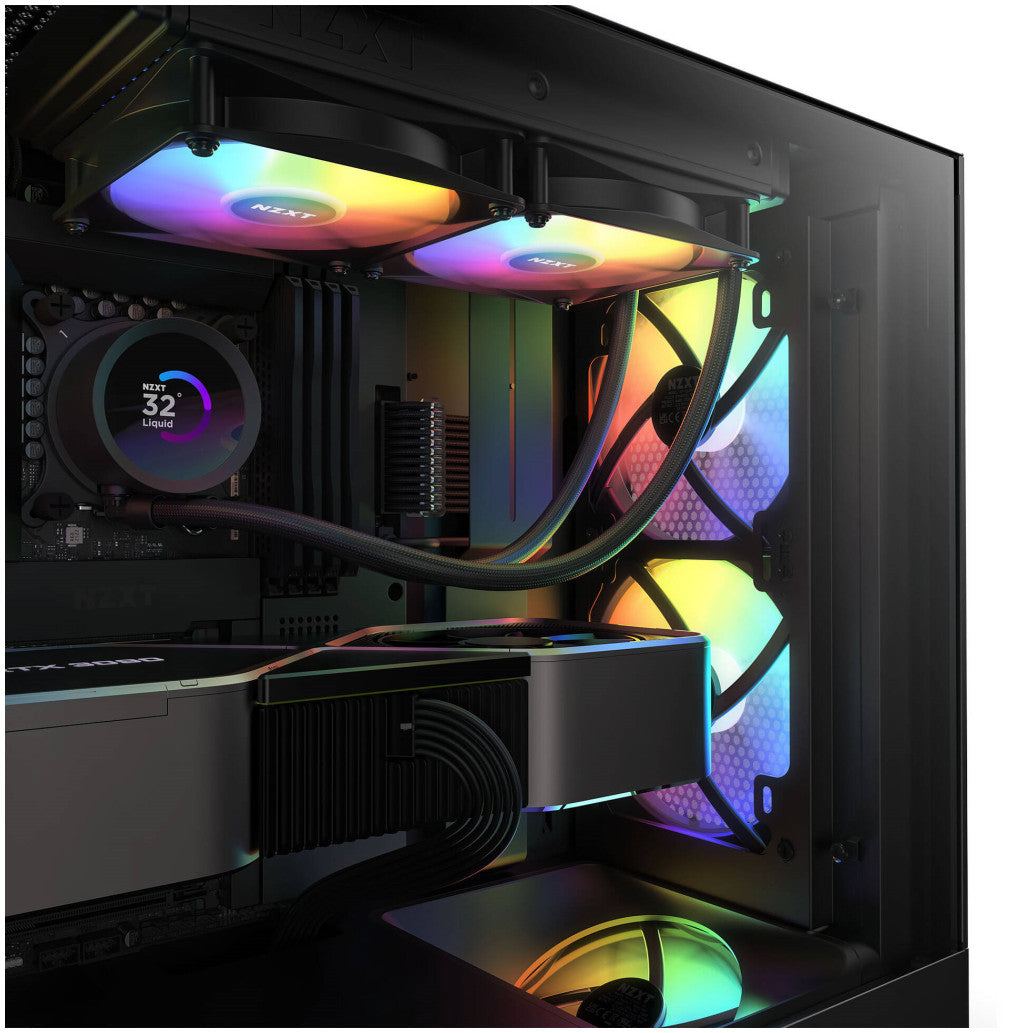 Ventilator NZXT NZXT F140 RGB Core PWM 140mm črna RGB