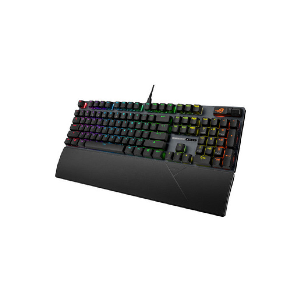 Gaming Tipkovnica Žična USB-C/A Asus ROG Strix Scope II X NX Snow V2 US | črna RGB (90MP03XF-BKUA20)