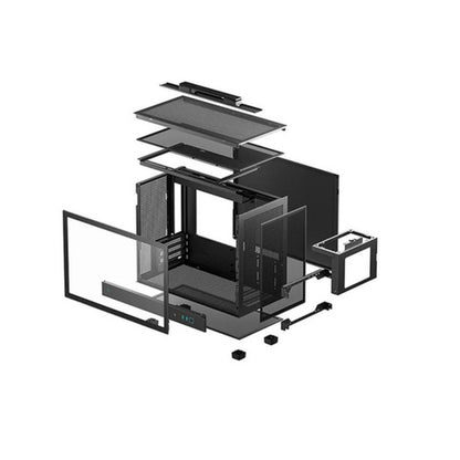 Ohišje Deepcool CH160 PLUS microATX - črna