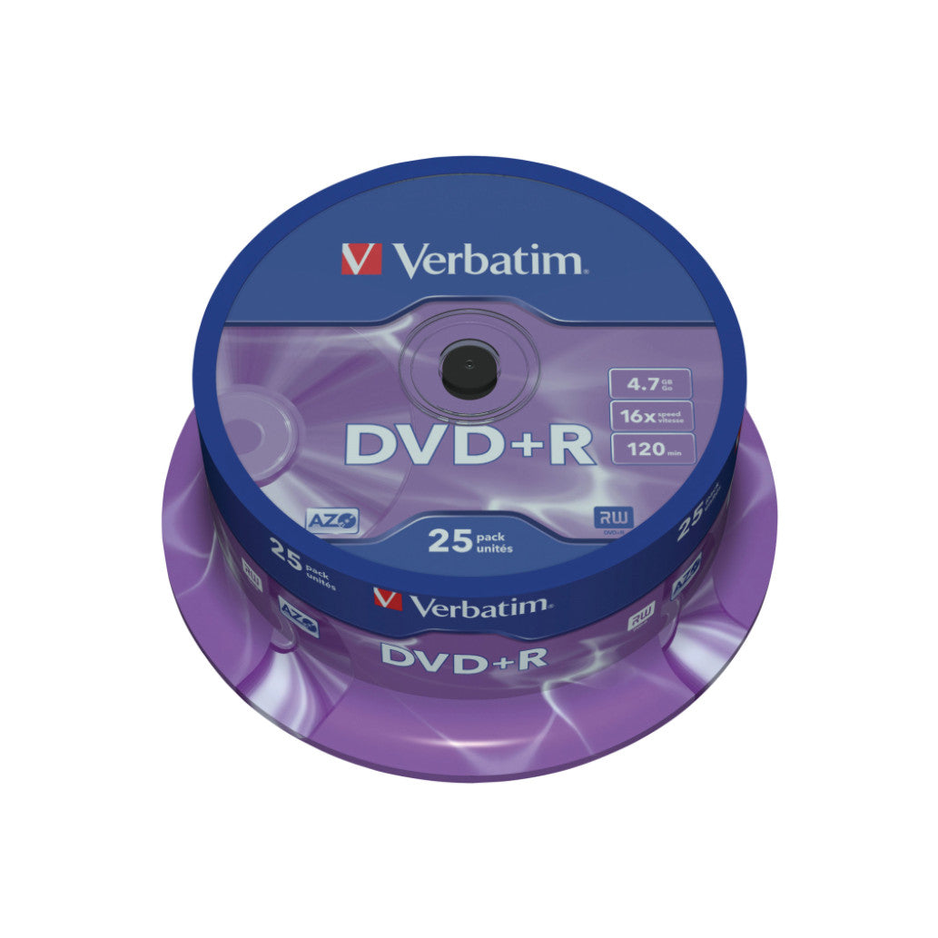 MEDIJ 4,7 DVD+R Verbatim 16x 25cake 43500
