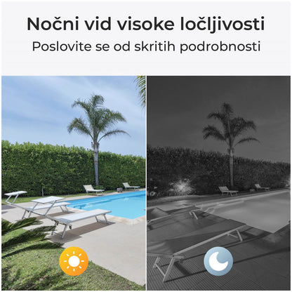 Zunanja nadzorna kamera Reolink 5 MP WiFi napajalnik horizontalno 80°/vertikalno 42° montažna nočni pogled (W320 White)