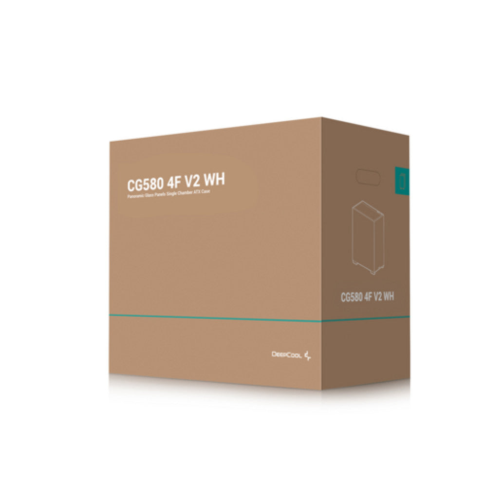 Ohišje Deepcool CG580 4F WH V2 MidiATX - bel RGB