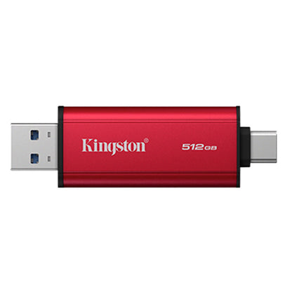 Prenosni disk SSD 512GB USB-C/A Kingston Duo 1050/900MB/s  - črna/rdeča (SPSD/512GB)