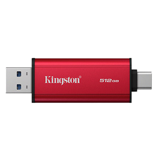 Prenosni disk SSD 512GB USB-C/A Kingston Duo 1050/900MB/s  - črna/rdeča (SPSD/512GB)