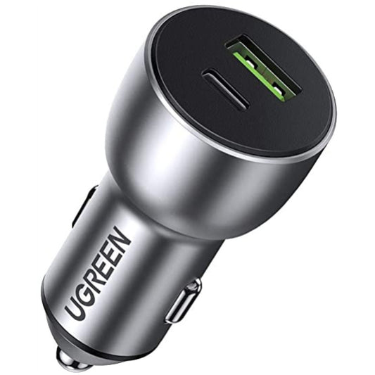 Avto polnilec 12V/24V => USB-A + USB-C 36W PD Ugreen Quick Charge 3.0 (60980)
