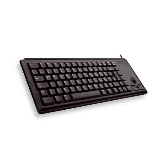 Tipkovnica Žična Cherry G84-4420 UK | črna + vgrajena miška (G84-4420LUBEU-2)