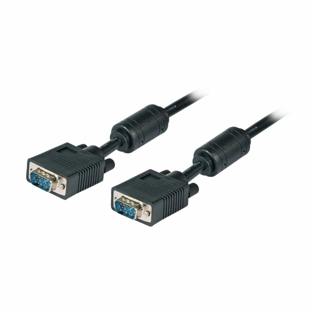 Kabel VGA SVGA 15M-M 15,0m 14 kontaktov črn EFB (K5326SW.15V2)