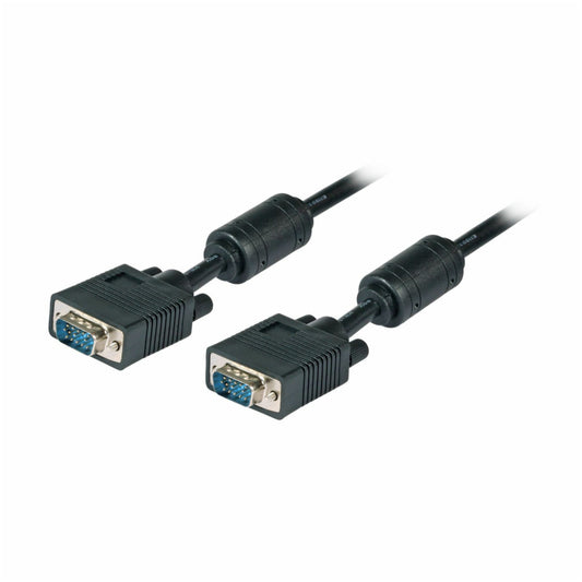 Kabel VGA SVGA 15M-M 15,0m 14 kontaktov črn EFB (K5326SW.15V2)