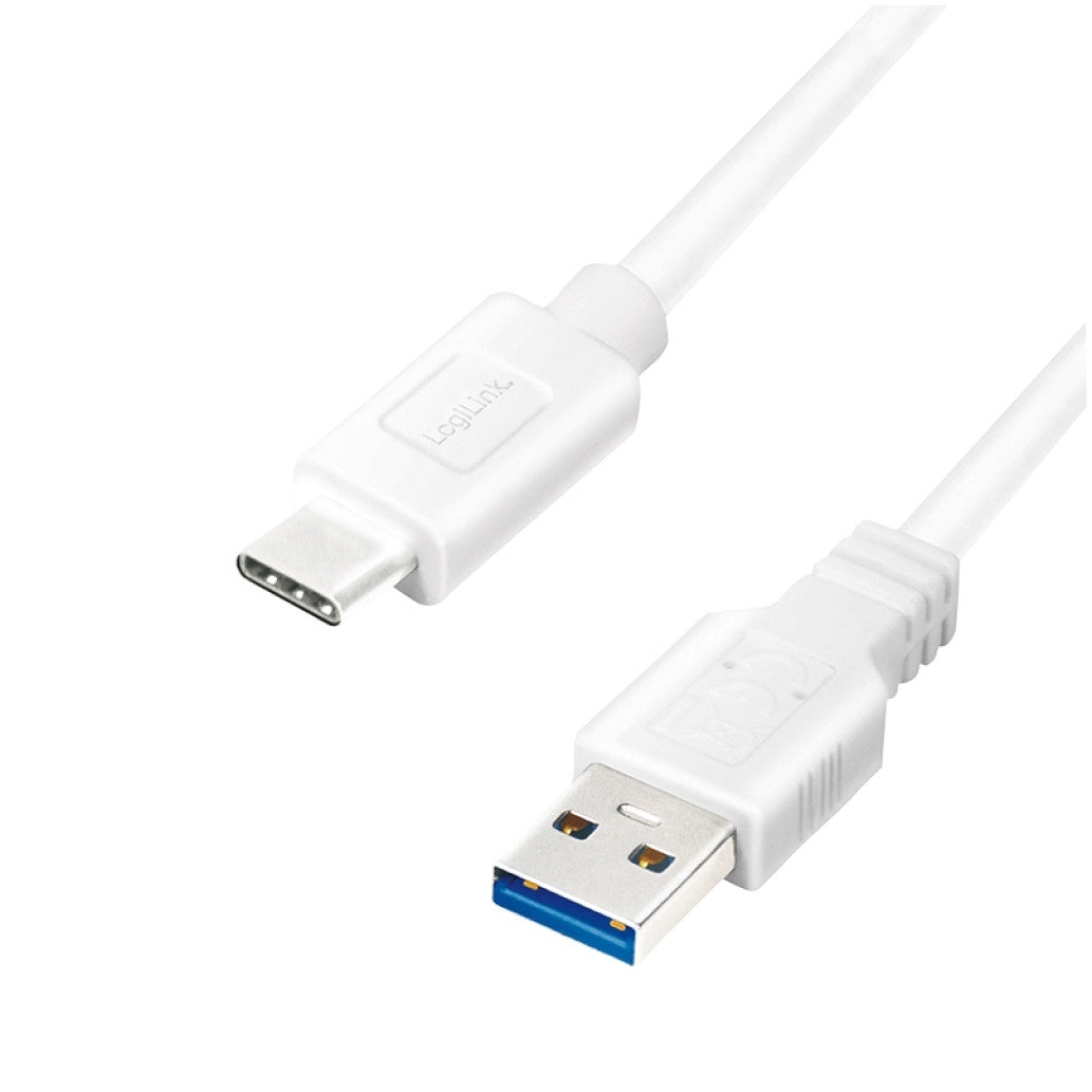 Kabel USB-C => USB-A 3.2 Gen1x1 A 3,0m Logilink - bel (CU0177) EOLS-P