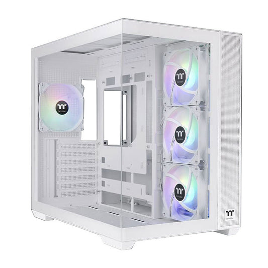 Ohišje Thermaltake View 380 TG MidiATX - bela ARGB