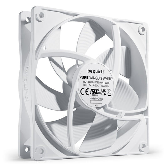 Ventilator be quiet! Pure Wings 3 120mm bela