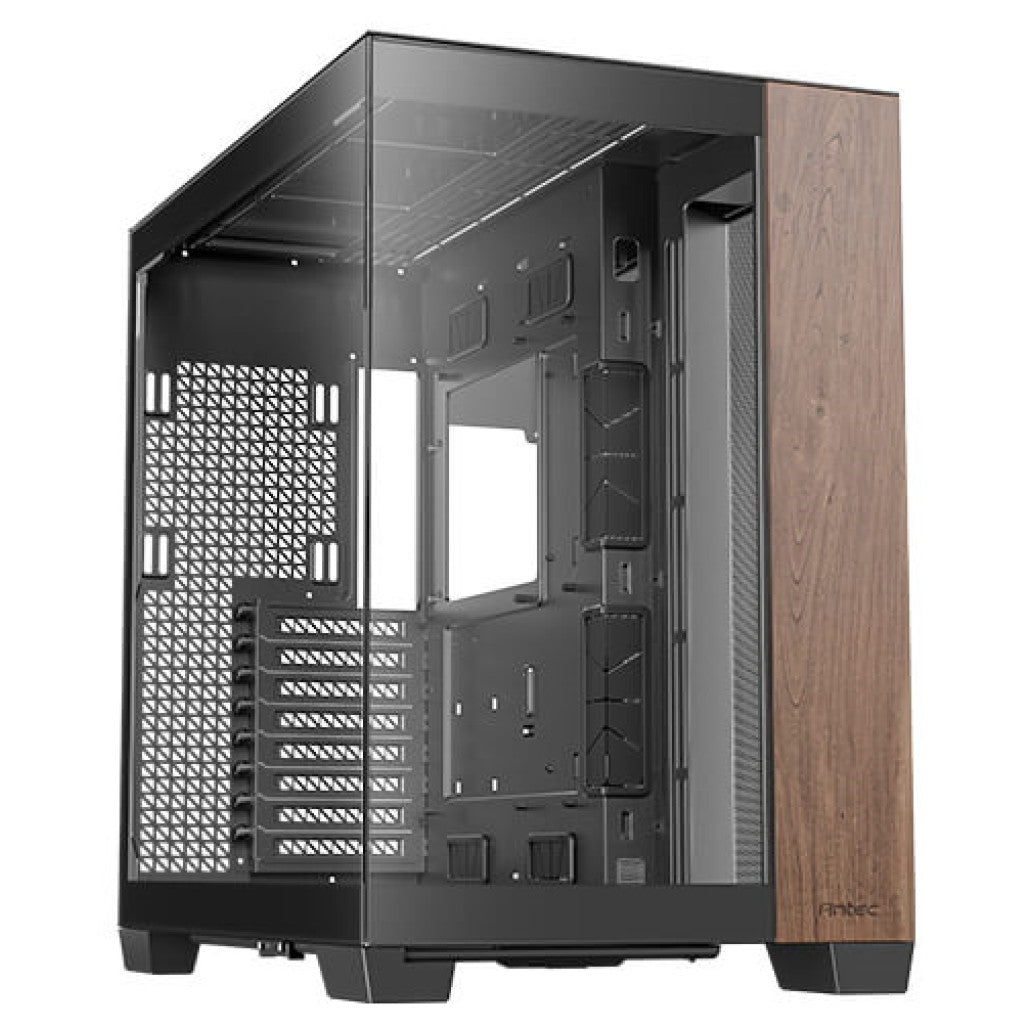 ANTEC C8 Wood Full-Tower okno črno/rjavo gaming ohišje