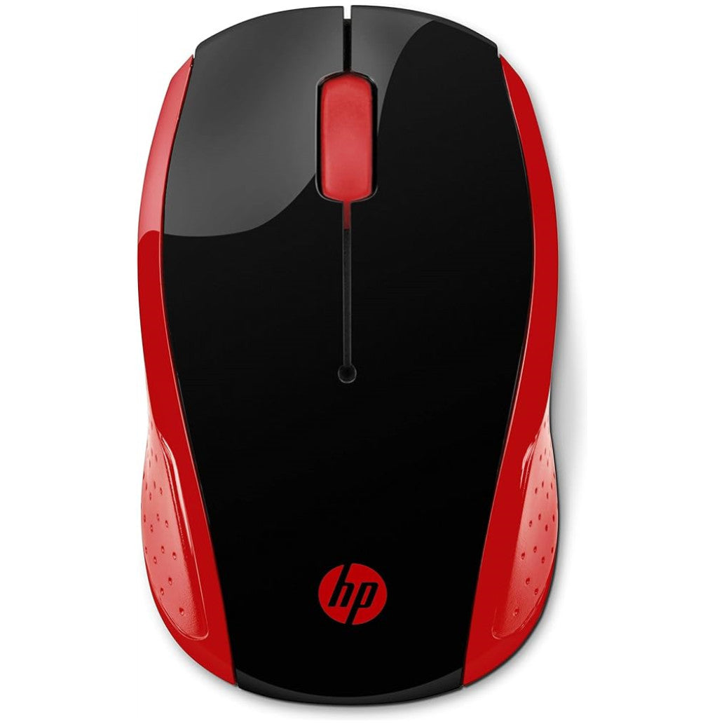 Miš HP 200 brezžična črno-rdeča 1000 DPI (2HU82AA) (E30L)