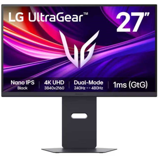 Monitor LG 68,6 cm (27,0") 27G850A-B 3840x2160 Gaming 240Hz Nano-IPS 1ms 2xHDMI DisplayPort 2xUSB3.2 Pivot  DCI-P3-99% FreeSync Premium PRO G-Sync Compatible HDR600 UltraGear 480Hz na 1920x1080