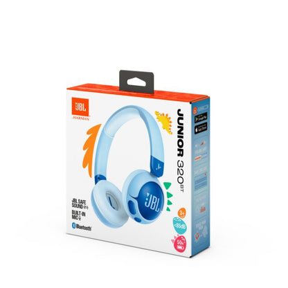 Slušalke brezžične JBL naglavne BT - 320BT modre Bluetooth otroške (JBLJR320BTBLU)